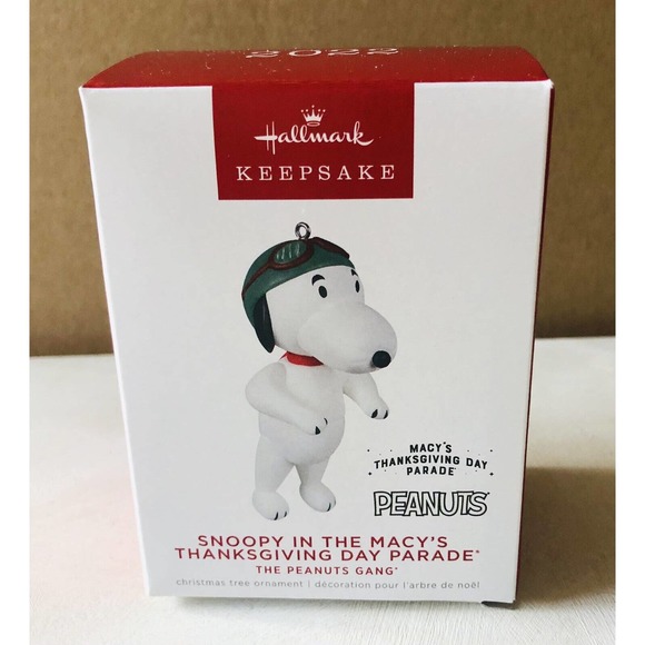 Snoopy Christmas Tree Ornament Macy’s Parade Hallmark Keepsake Peanuts Gang 2022 - Picture 1 of 10
